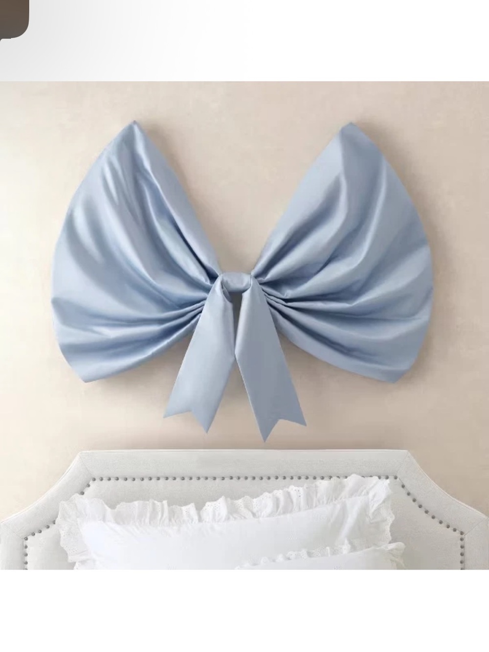 TEEN HOME NWT 57" Bow Decorative Wall Hanging -Blue